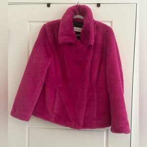 Calvin Klein Vibrant Pink Teddy Jacket